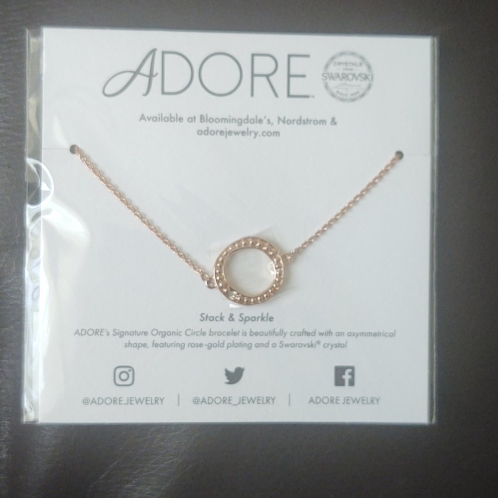 Adore by Swarovski organic circle bracelet